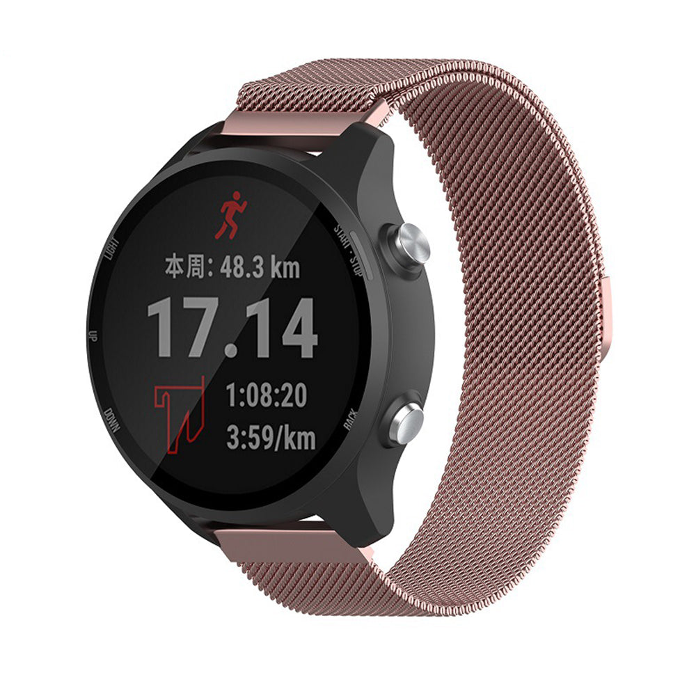 Techsuit W009 rem til Huawei Watch / Garmin Watch Series, 18mm, Rosa Guld