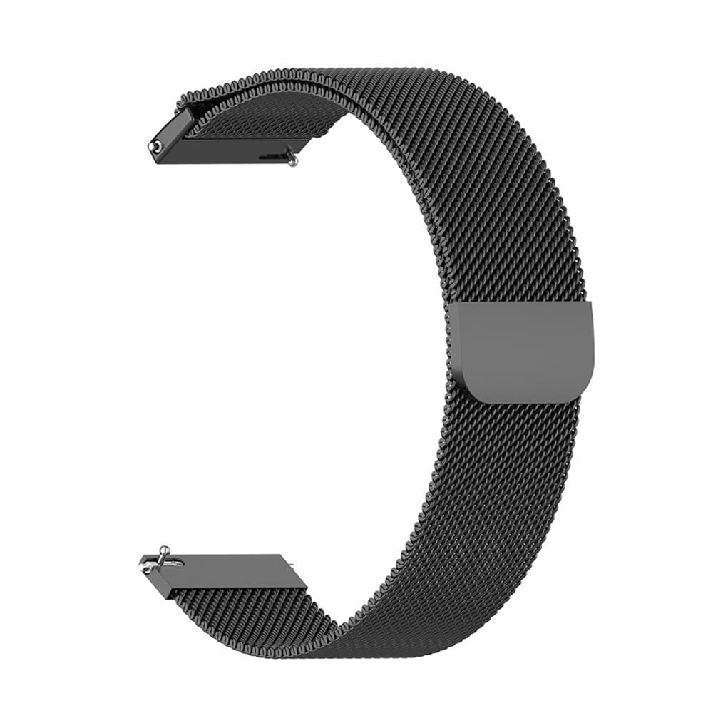 Techsuit W009 rem til Samsung Galaxy Watch / Huawei Watch Series, 20mm, Sort