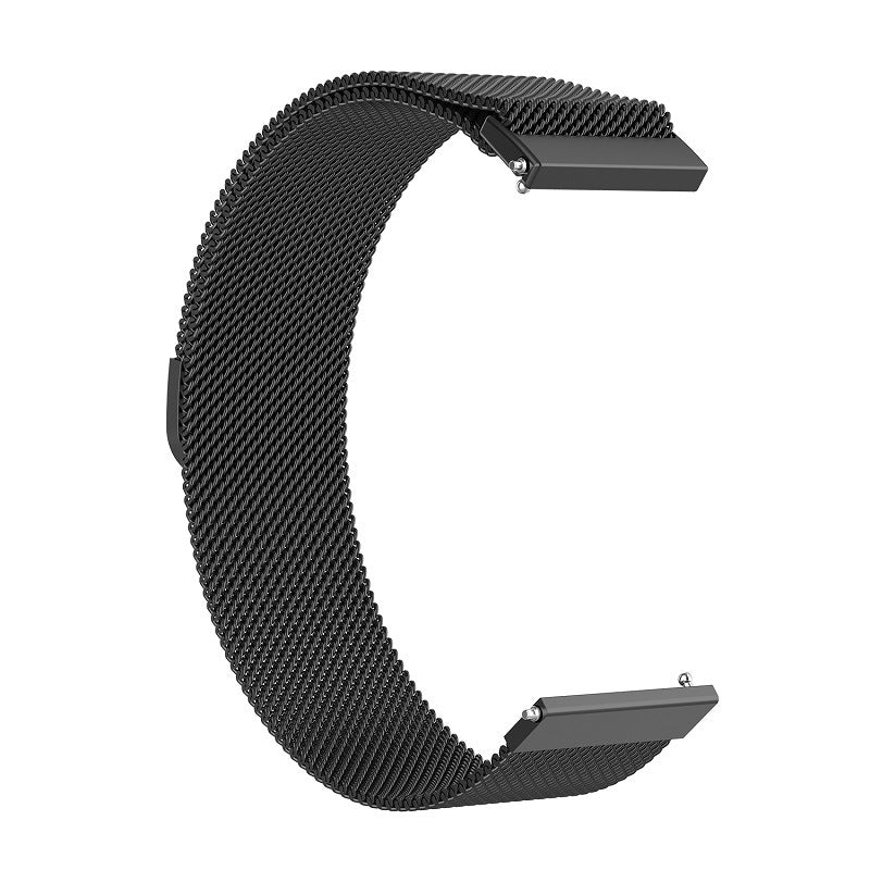 Techsuit W009 rem til Samsung Galaxy Watch / Huawei Watch Series, 20mm, Sort