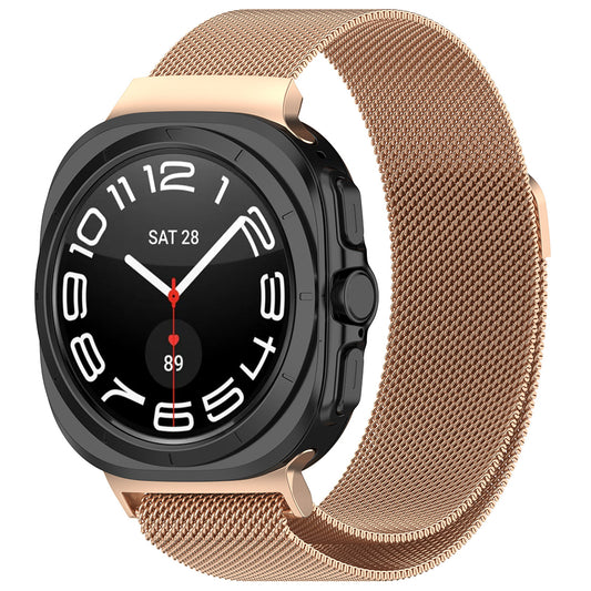 Techsuit W009 rem til Samsung Galaxy Watch Ultra, Rosa Guld