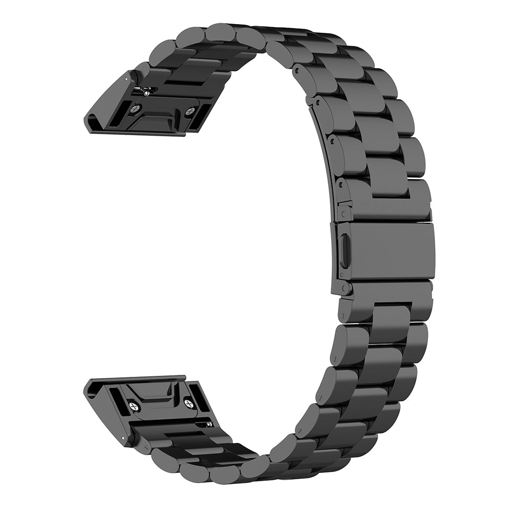 Techsuit W010 rem til Garmin Instinct / Approach / Fenix Watch Series, 20mm, Sort