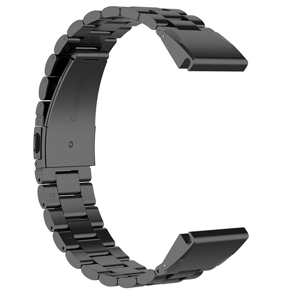 Techsuit W010 rem til Garmin Watch Fenix / Forerunner Series, 22mm, Sort