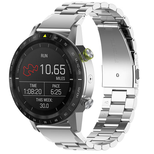 Techsuit W010 rem til Garmin Watch Fenix Series, 26mm, Sølvfarvet