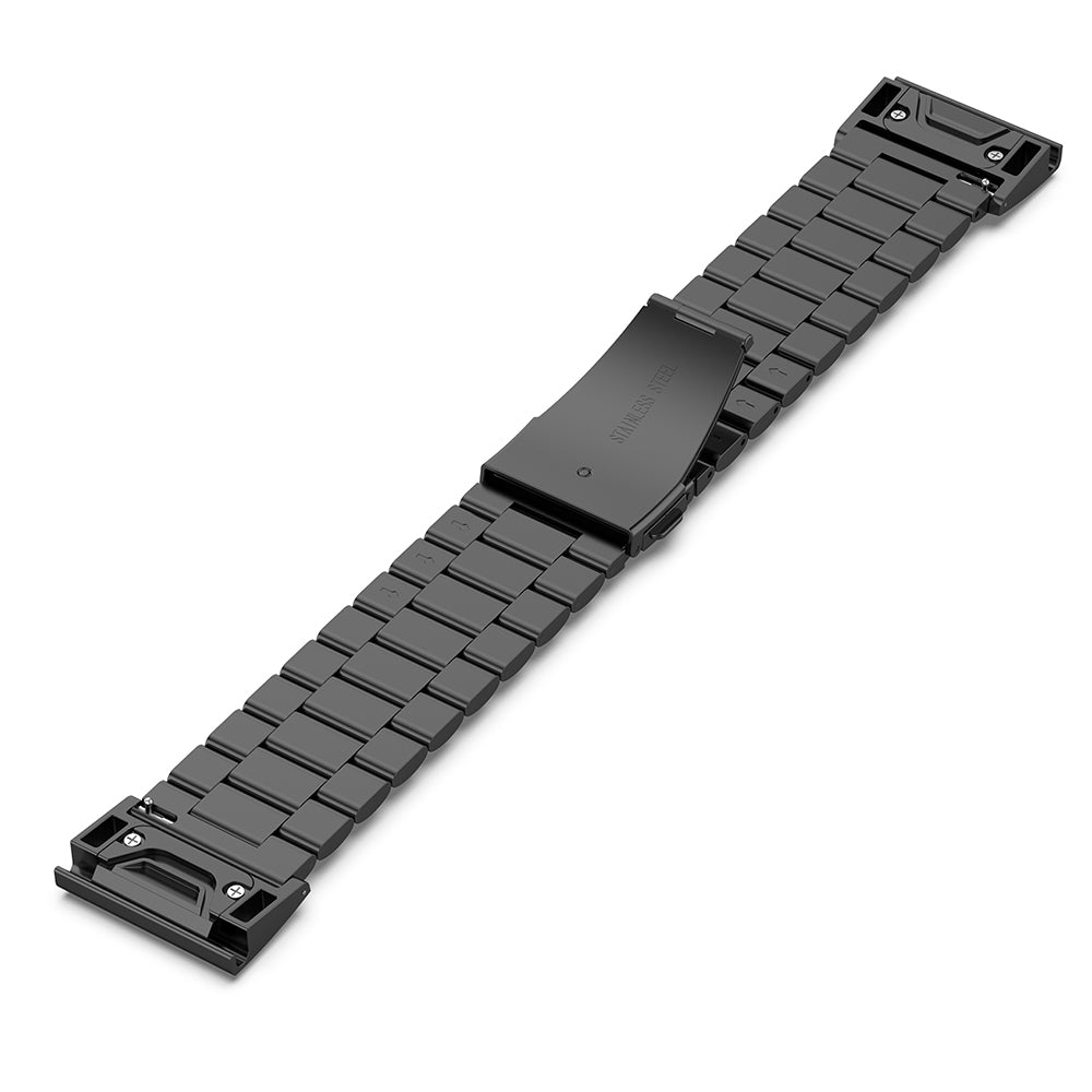 Techsuit W010 rem til Garmin Watch Fenix Series, 26mm, Sort