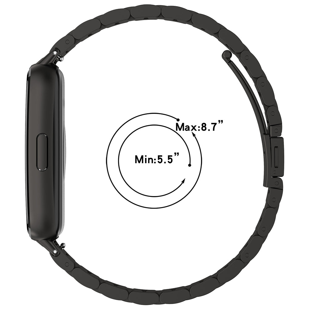 Techsuit W010 rem til Huawei Band 11 / 11 Pro, Sølvfarvet