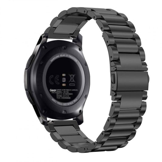Techsuit W010 rem til Huawei Watch / Garmin Watch Series, 18mm, Sort