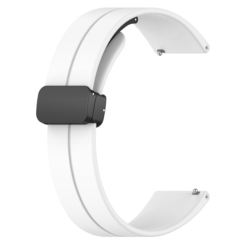 Techsuit W011 rem til Huawei Watch / Garmin Watch Series, 18mm, Hvid