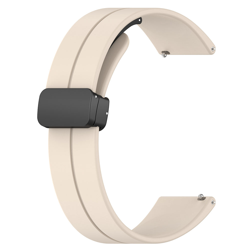 Techsuit W011 rem til Huawei Watch / Garmin Watch Series, 18mm, Beige
