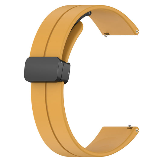 Techsuit W011 rem til Huawei Watch / Garmin Watch Series, 18mm, Gul