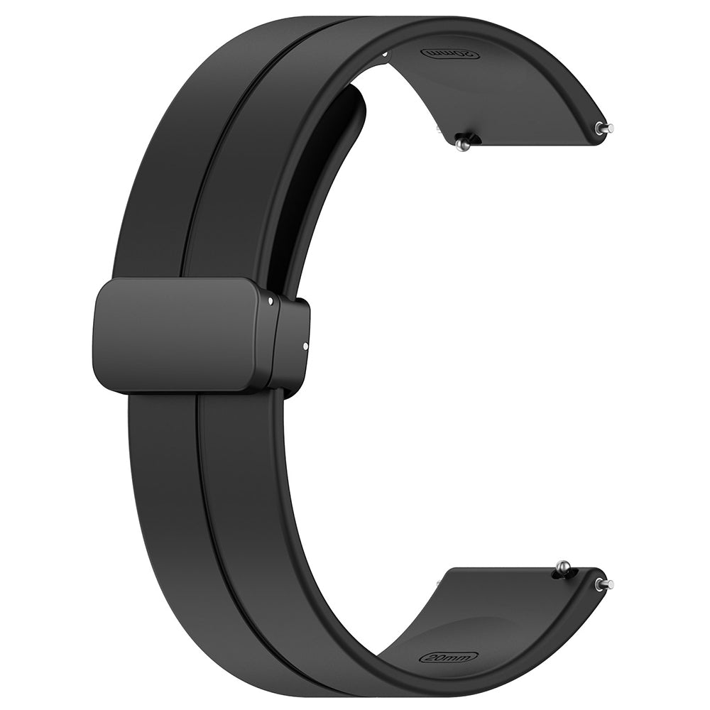 Techsuit W011 rem til Huawei Watch / Garmin Watch Series, 18mm, Sort