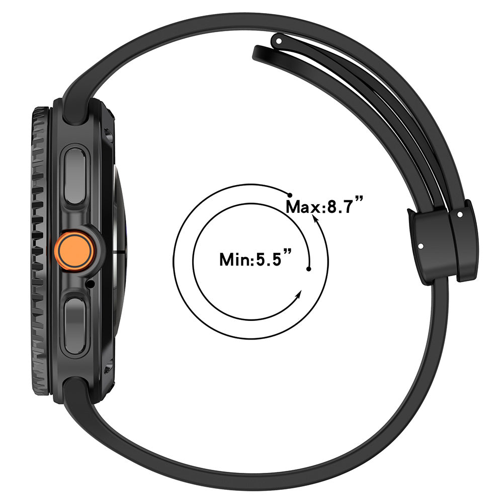 Techsuit W011 rem til Samsung Galaxy Watch8 / Watch8 Classic Series, Marineblå