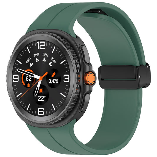 Techsuit W011 rem til Samsung Galaxy Watch 8 Classic / Watch8 44mm / Watch 8 40mm, Mørkegrøn