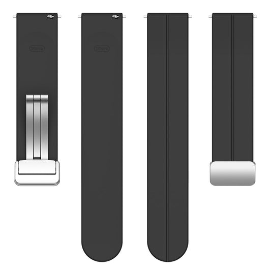 Techsuit W011 rem til Samsung Galaxy Watch / Huawei Watch Series, 20mm, Sort