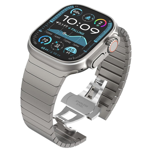 Techsuit W012 rem til Apple Watch 42mm / 41mm / 40mm / 38mm serien, Sølvfarvet