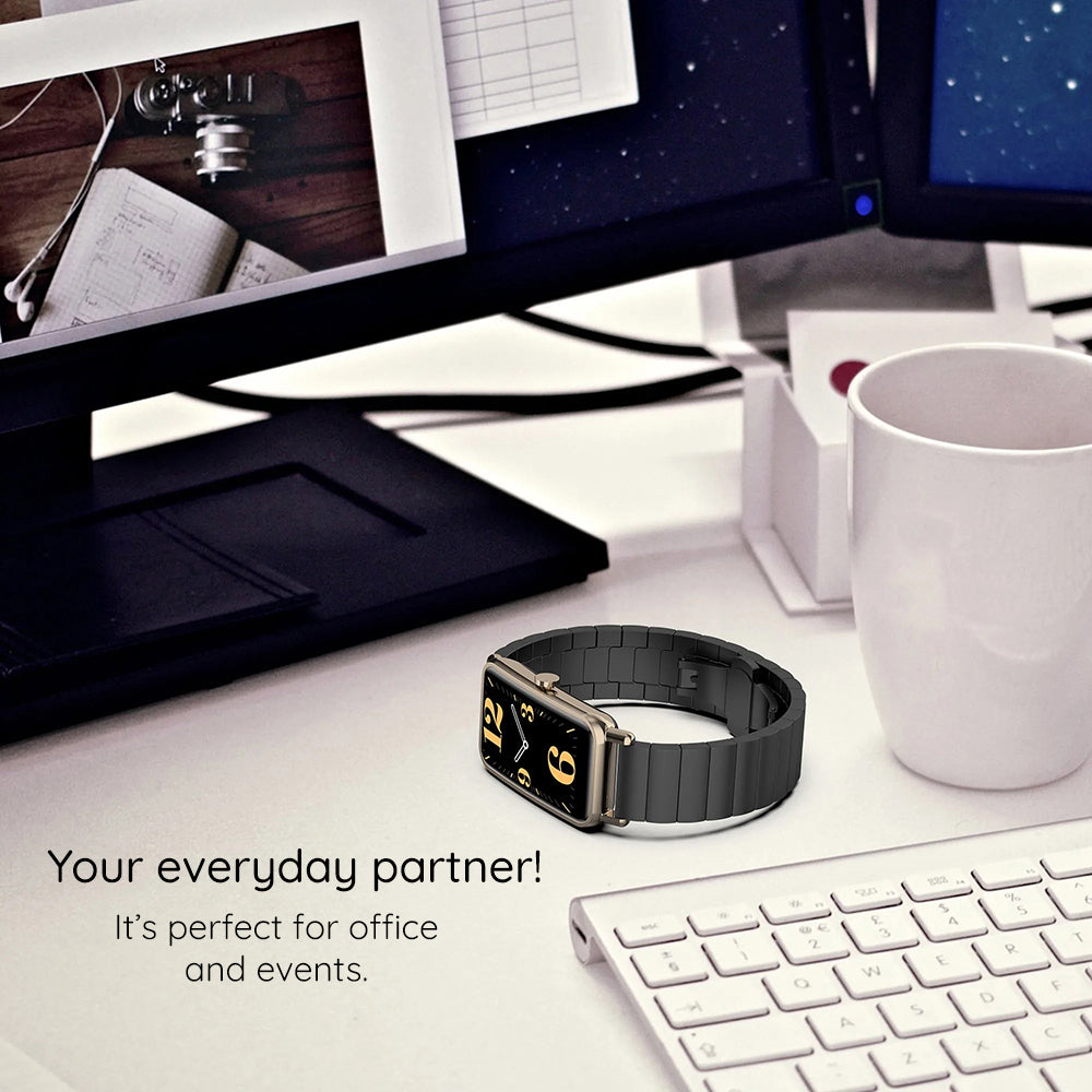Techsuit W012 rem til Apple Watch 42mm / 41mm / 40mm / 38mm serien, Sølvfarvet