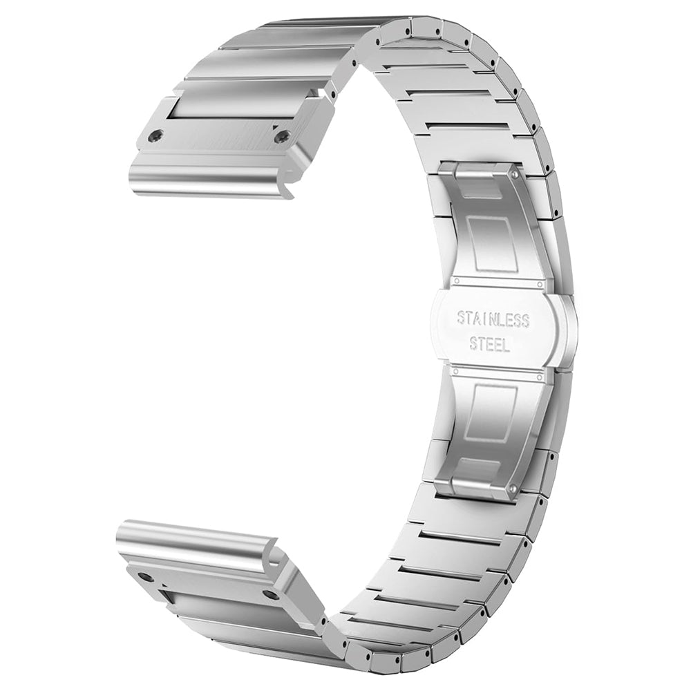 Techsuit W012 rem til Garmin Instinct / Approach / Fenix Watch Series, 20mm, Sølvfarvet