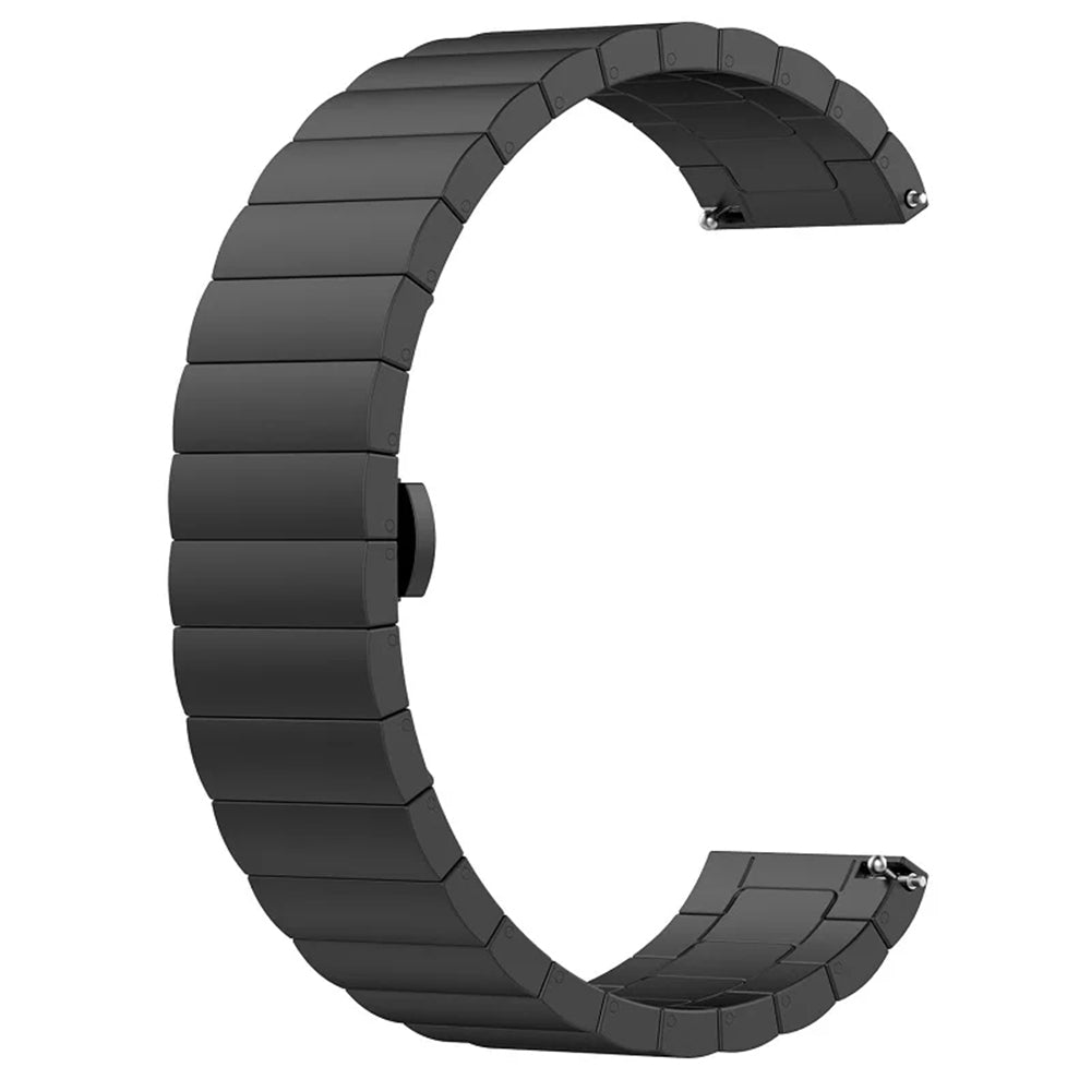Techsuit W012 rem til Samsung Galaxy Watch / Huawei Watch Series, 20mm, Sort
