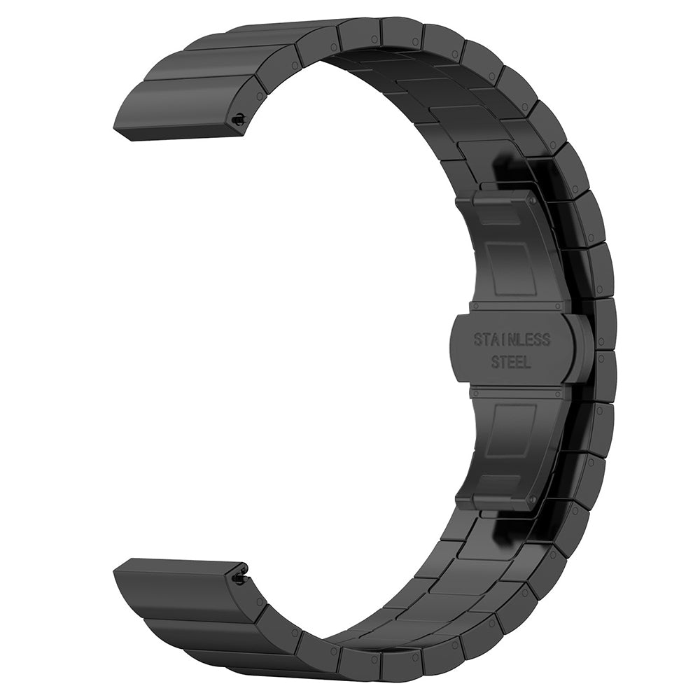 Techsuit W012 rem til Samsung Galaxy Watch / Huawei Watch Series, 20mm, Sort