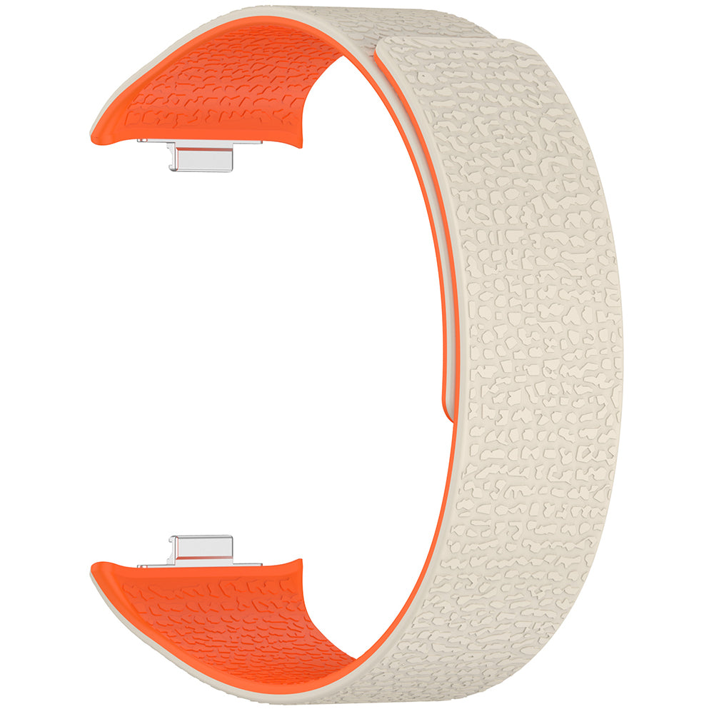 Techsuit W016 rem til Xiaomi Smart Band / Watch Series, Beige Orange