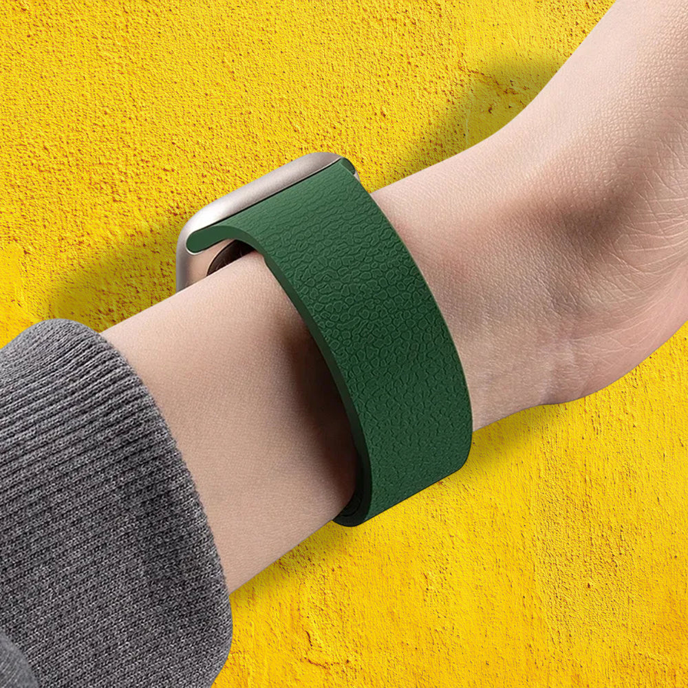 Techsuit W016 rem til Xiaomi Smart Band / Watch Series, Sort Kirsebær