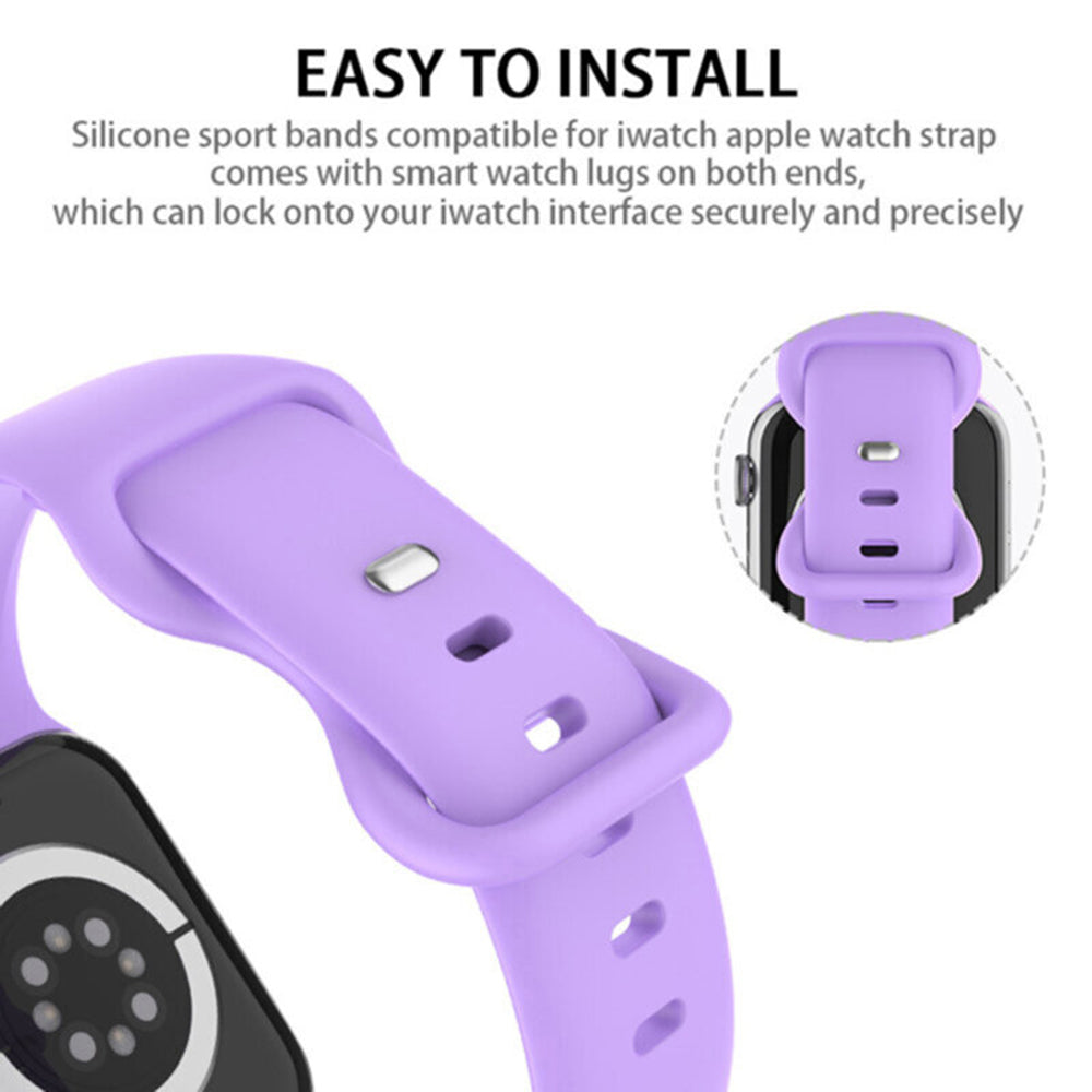 Techsuit W031 rem til Apple Watch 42mm / 41mm / 40mm / 38mm serien, Mørkelilla