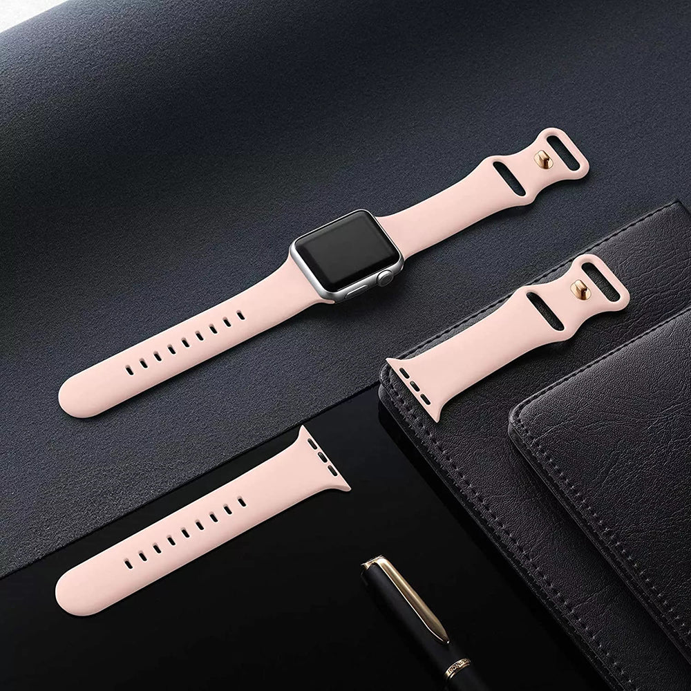 Techsuit W031 rem til Apple Watch 42mm / 41mm / 40mm / 38mm serien, Lys Rosa