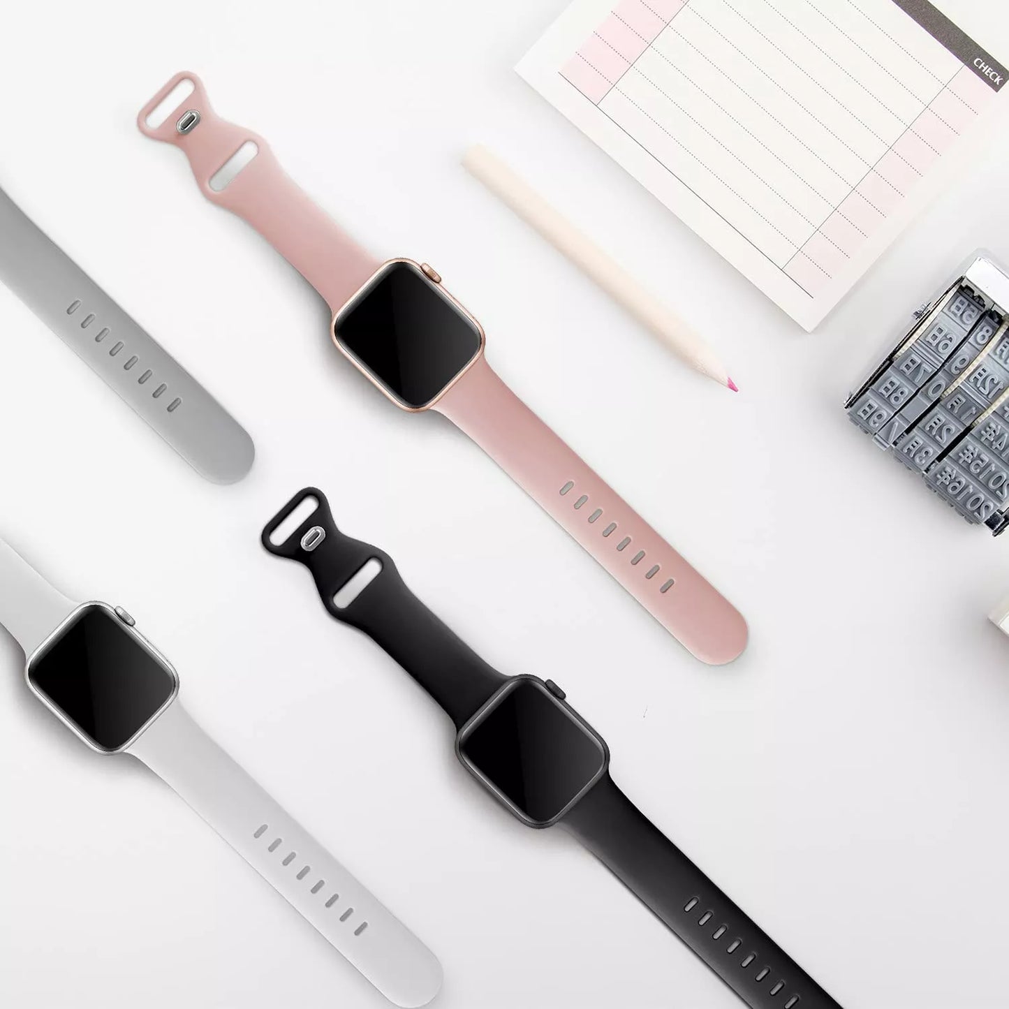 Techsuit W031 rem til Apple Watch 49mm / 46mm / 45mm / 44mm / 42mm serien, Grå