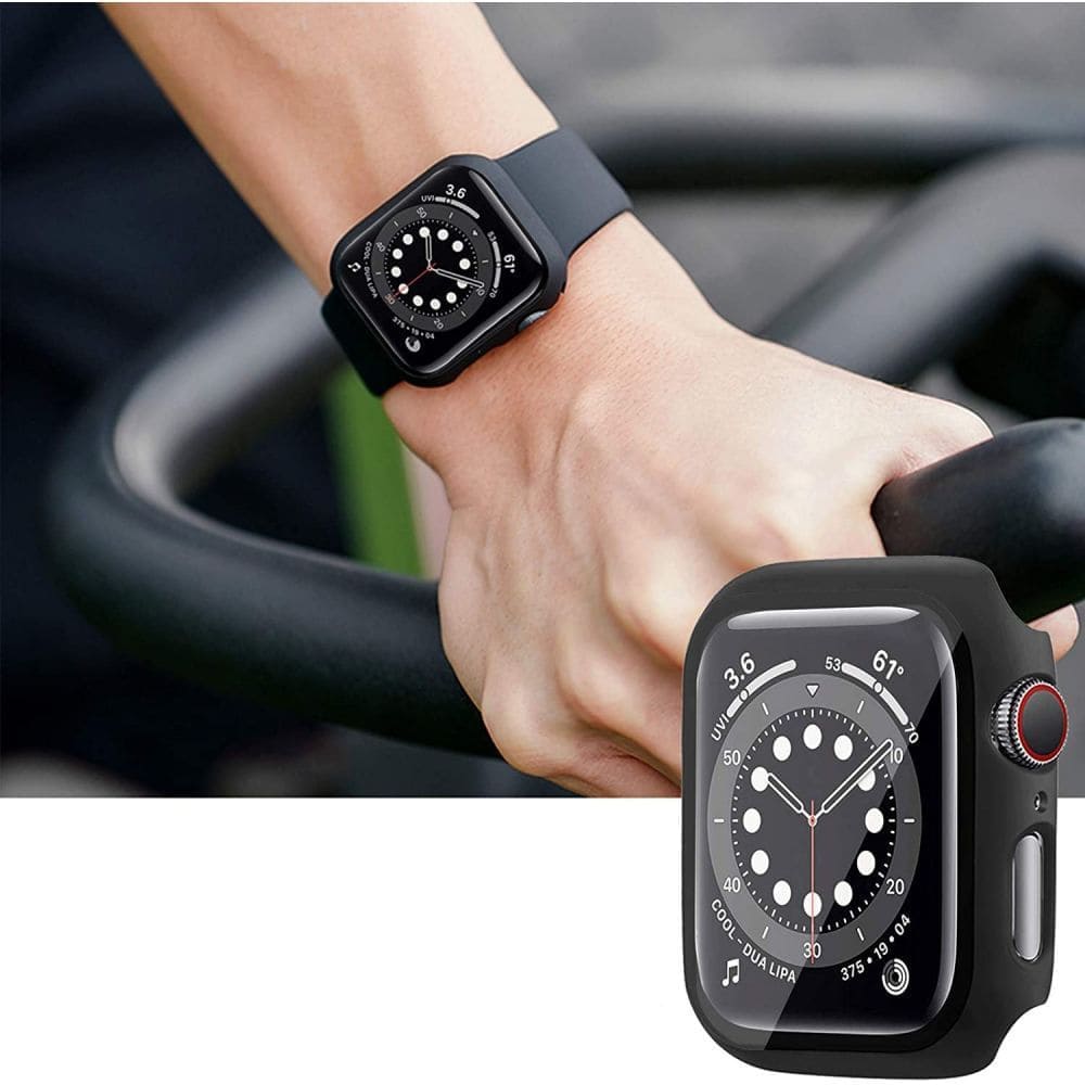 Techsuit W031 rem til Apple Watch 49mm / 46mm / 45mm / 44mm / 42mm serien, Sort