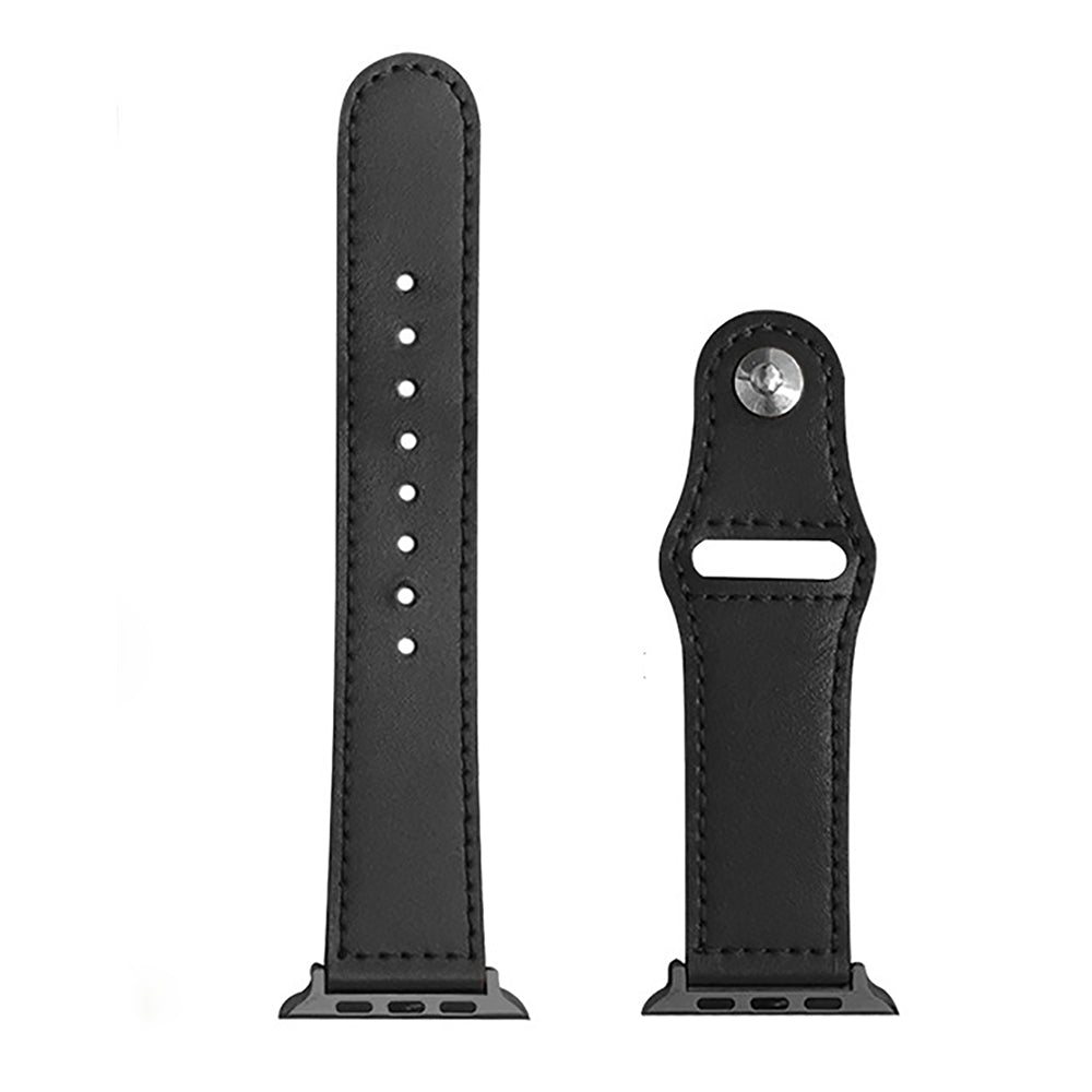 Techsuit W033 rem til Apple Watch 42mm / 41mm / 40mm / 38mm serien, Sort