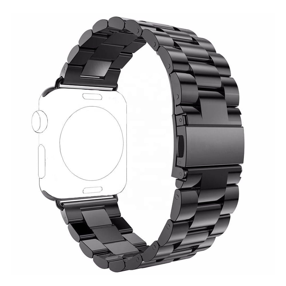 Techsuit W036 rem til Apple Watch 49mm / 46mm / 45mm / 44mm / 42mm serien, Sort