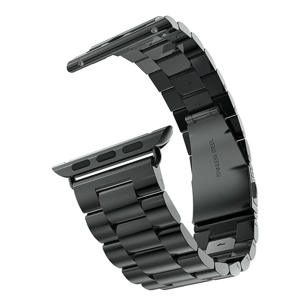 Techsuit W036 rem til Apple Watch 49mm / 46mm / 45mm / 44mm / 42mm serien, Sort