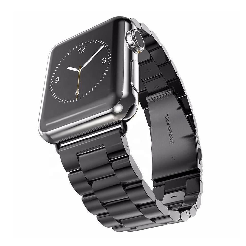 Techsuit W036 rem til Apple Watch 49mm / 46mm / 45mm / 44mm / 42mm serien, Sort