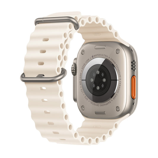 Techsuit W038 rem til Apple Watch 49mm / 46mm / 45mm / 44mm / 42mm-serien, hvid