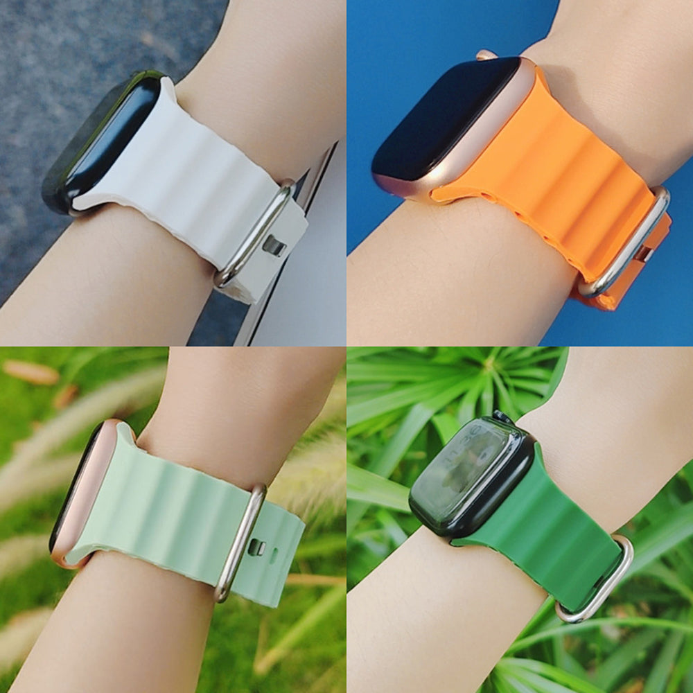 Techsuit W038 rem til Apple Watch 42mm / 41mm / 40mm / 38mm serien, Mørkeblå