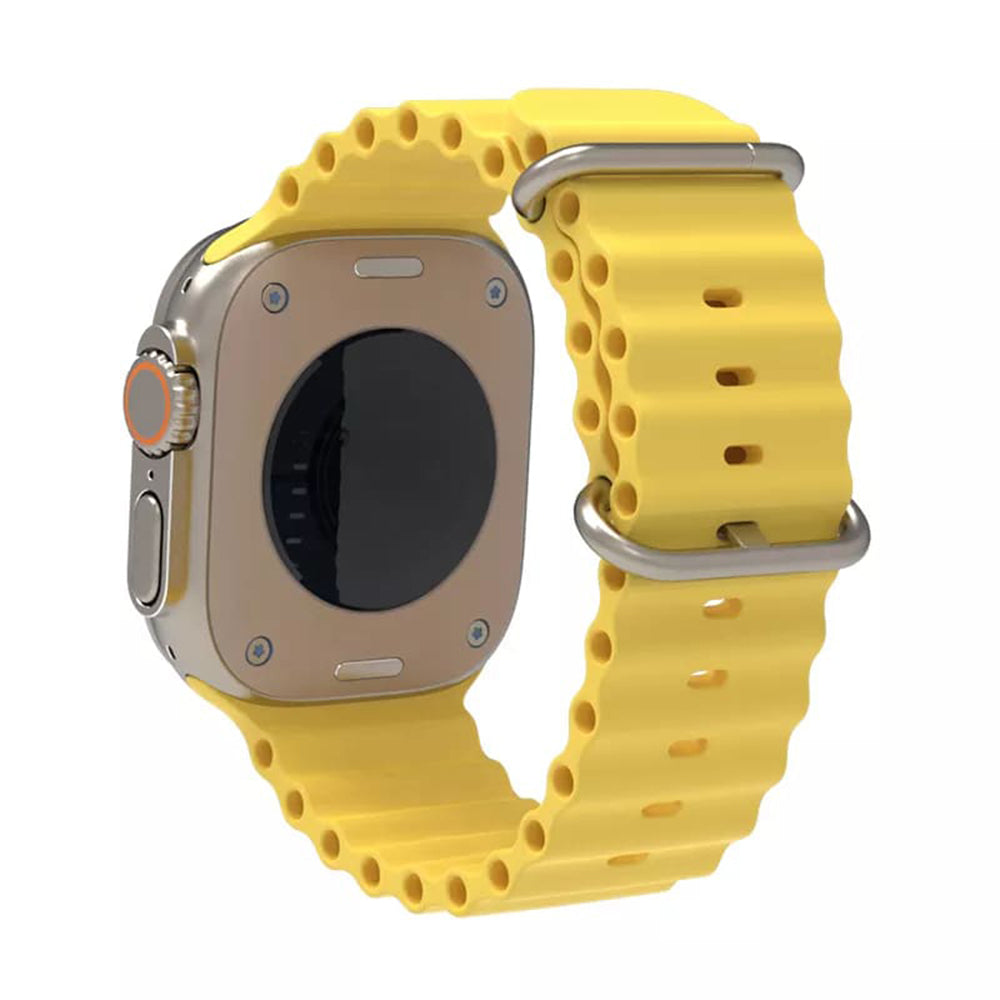Techsuit W038 rem til Apple Watch 42mm / 41mm / 40mm / 38mm serien, Gul
