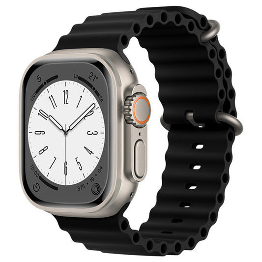 Techsuit W038 rem til Apple Watch 42mm / 41mm / 40mm / 38mm serien, Sort