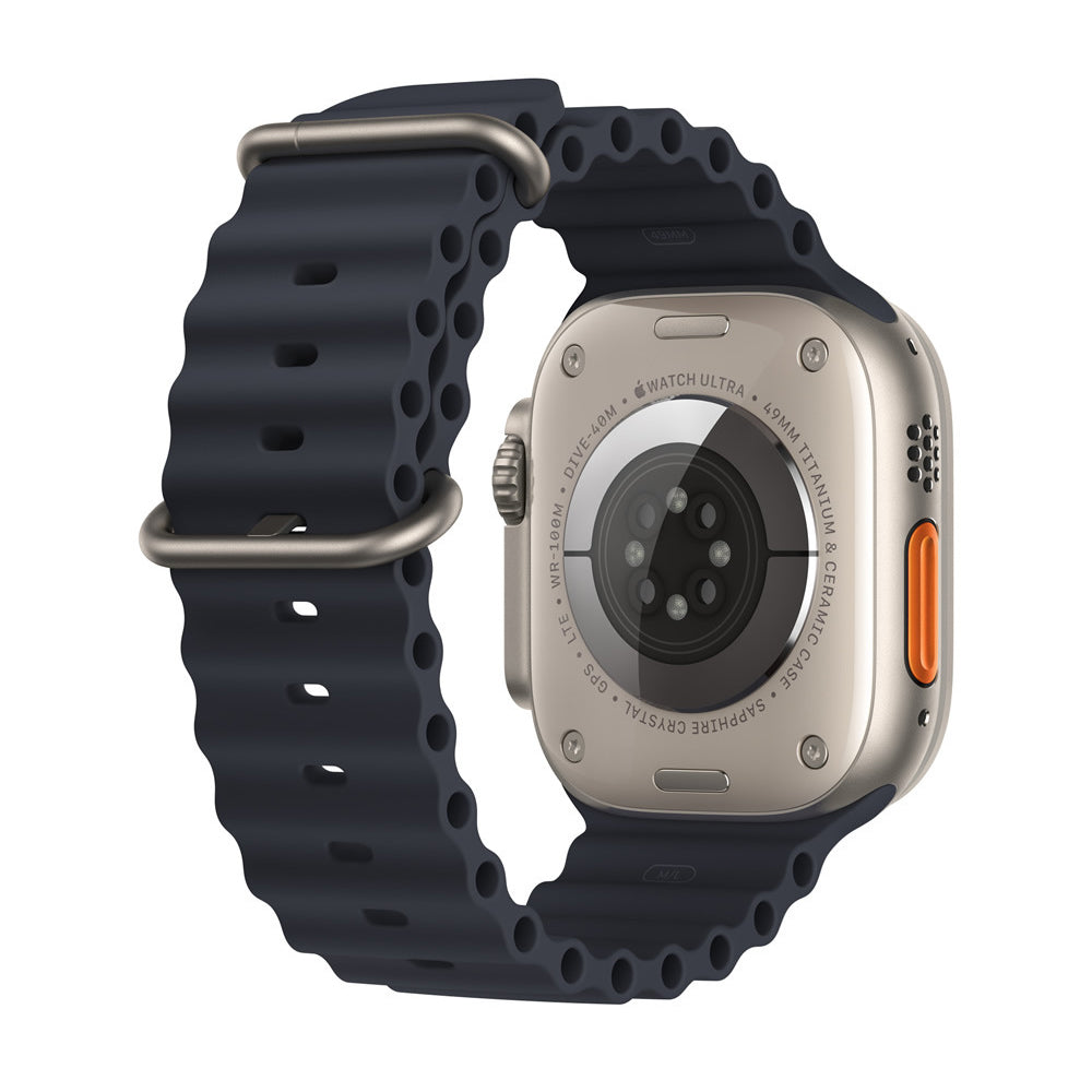 Techsuit W038 rem til Apple Watch 42mm / 41mm / 40mm / 38mm serien, Sort