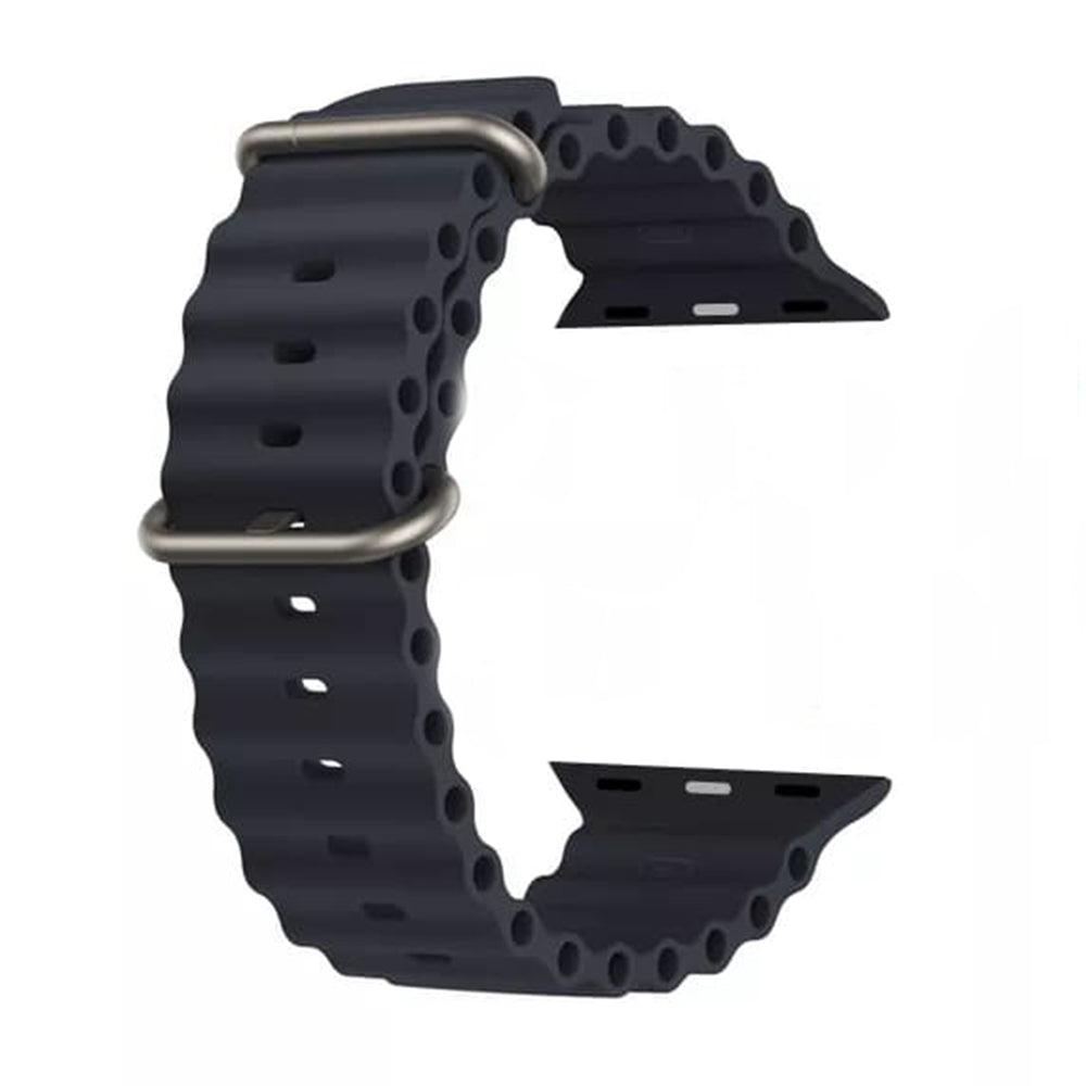 Techsuit W038 rem til Apple Watch 42mm / 41mm / 40mm / 38mm serien, Sort