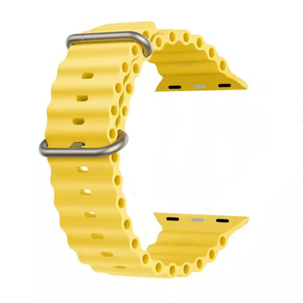 Techsuit W038 rem til Apple Watch 49mm / 46mm / 45mm / 44mm / 42mm serien, Gul