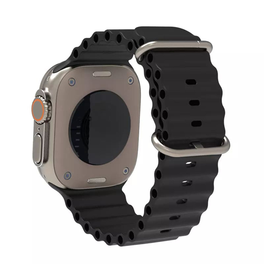 Techsuit W038 rem til Apple Watch 49mm / 46mm / 45mm / 44mm / 42mm serien, Sort