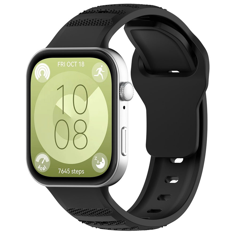 Techsuit W050 rem til Huawei Watch Fit 5 Pro / Fit 5 / Fit 4 Pro / Fit 4 / Fit 3, Sort