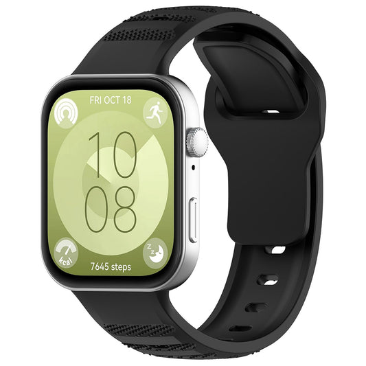 Techsuit W050 rem til Huawei Watch Fit 4 Pro / Watch Fit 4 / Watch Fit 3, Sort