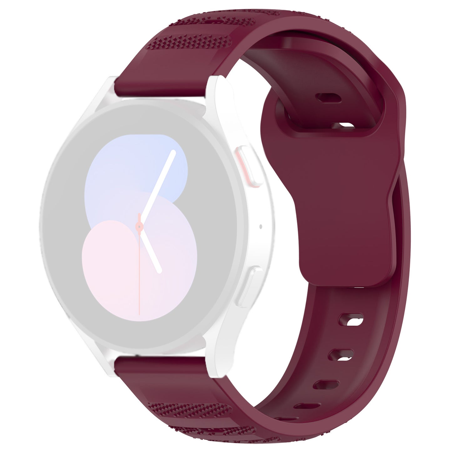 Techsuit W050 rem til Huawei Watch / Xiaomi Watch Series, 22mm, Kirsebærrød