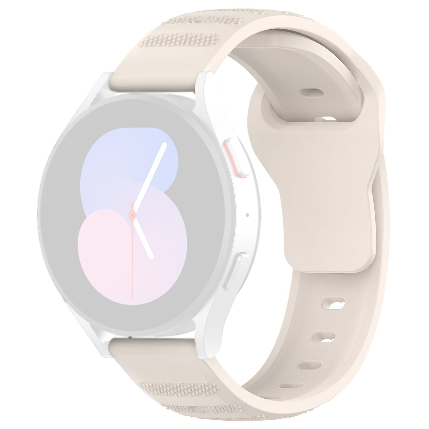 Techsuit W050 rem til Samsung Galaxy Watch / Huawei Watch Series, 20mm, Beige