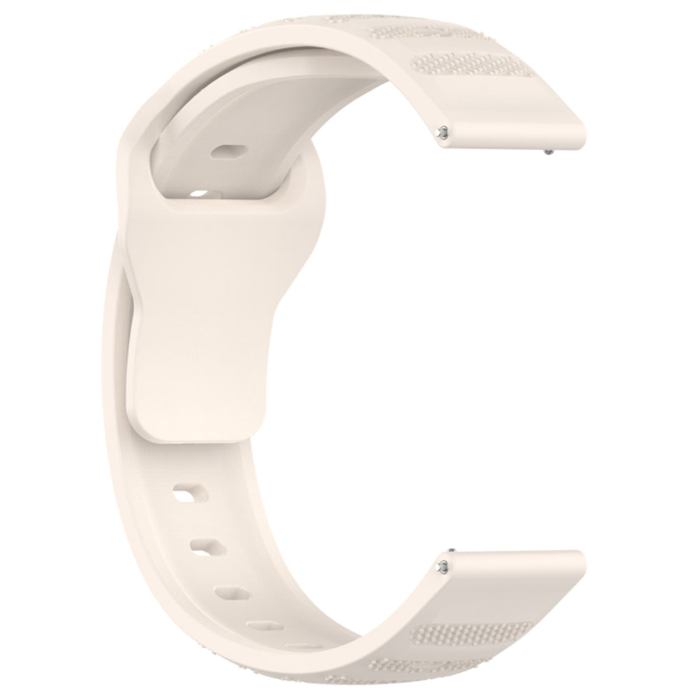 Techsuit W050 rem til Samsung Galaxy Watch / Huawei Watch Series, 20mm, Beige