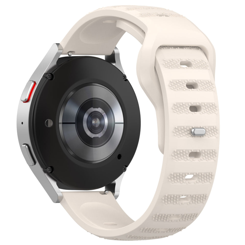 Techsuit W050 rem til Samsung Galaxy Watch / Huawei Watch Series, 20mm, Beige