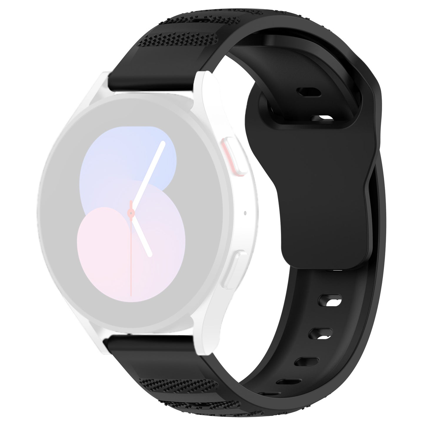 Techsuit W050 rem til Samsung Galaxy Watch / Huawei Watch Series, 20mm, Sort