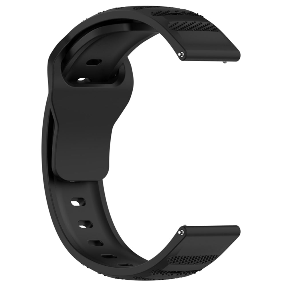Techsuit W050 rem til Samsung Galaxy Watch / Huawei Watch Series, 20mm, Sort