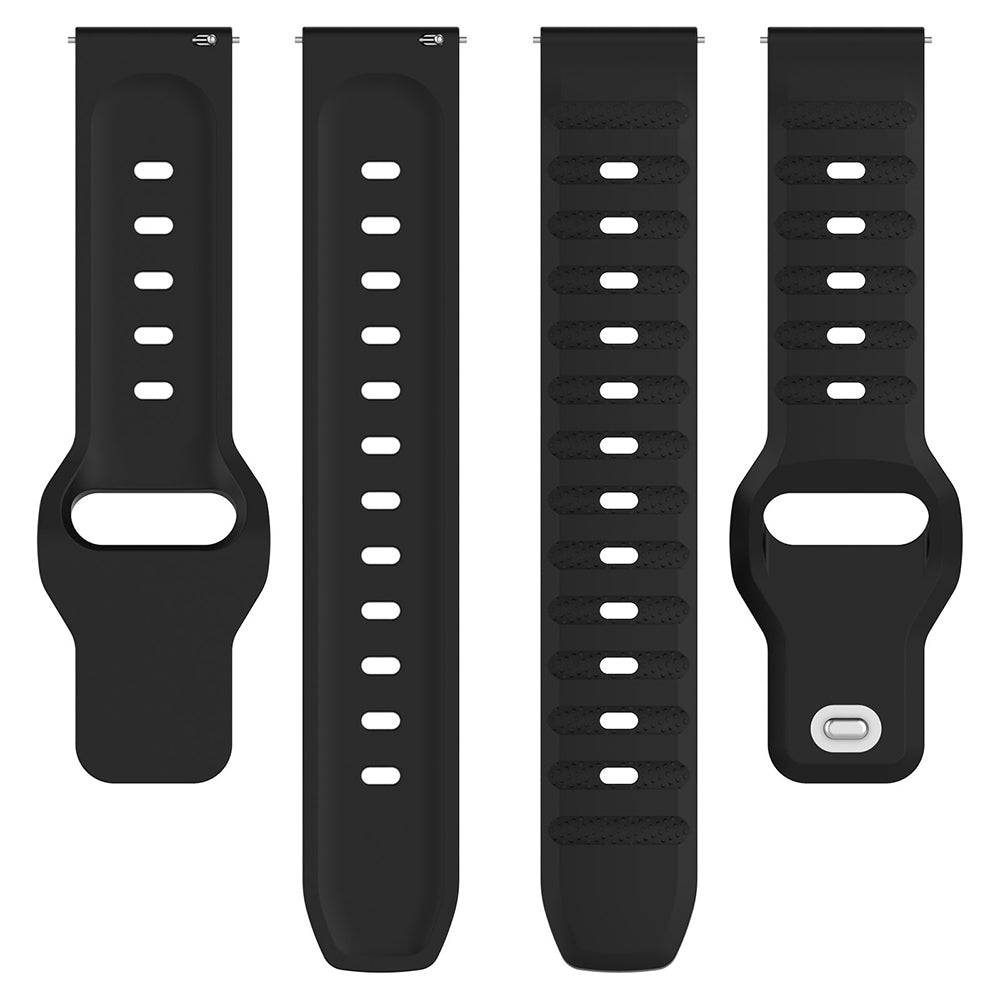 Techsuit W050 rem til Samsung Galaxy Watch / Huawei Watch Series, 20mm, Sort