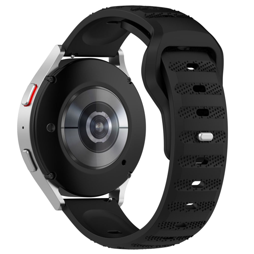 Techsuit W050 rem til Samsung Galaxy Watch / Huawei Watch Series, 20mm, Sort